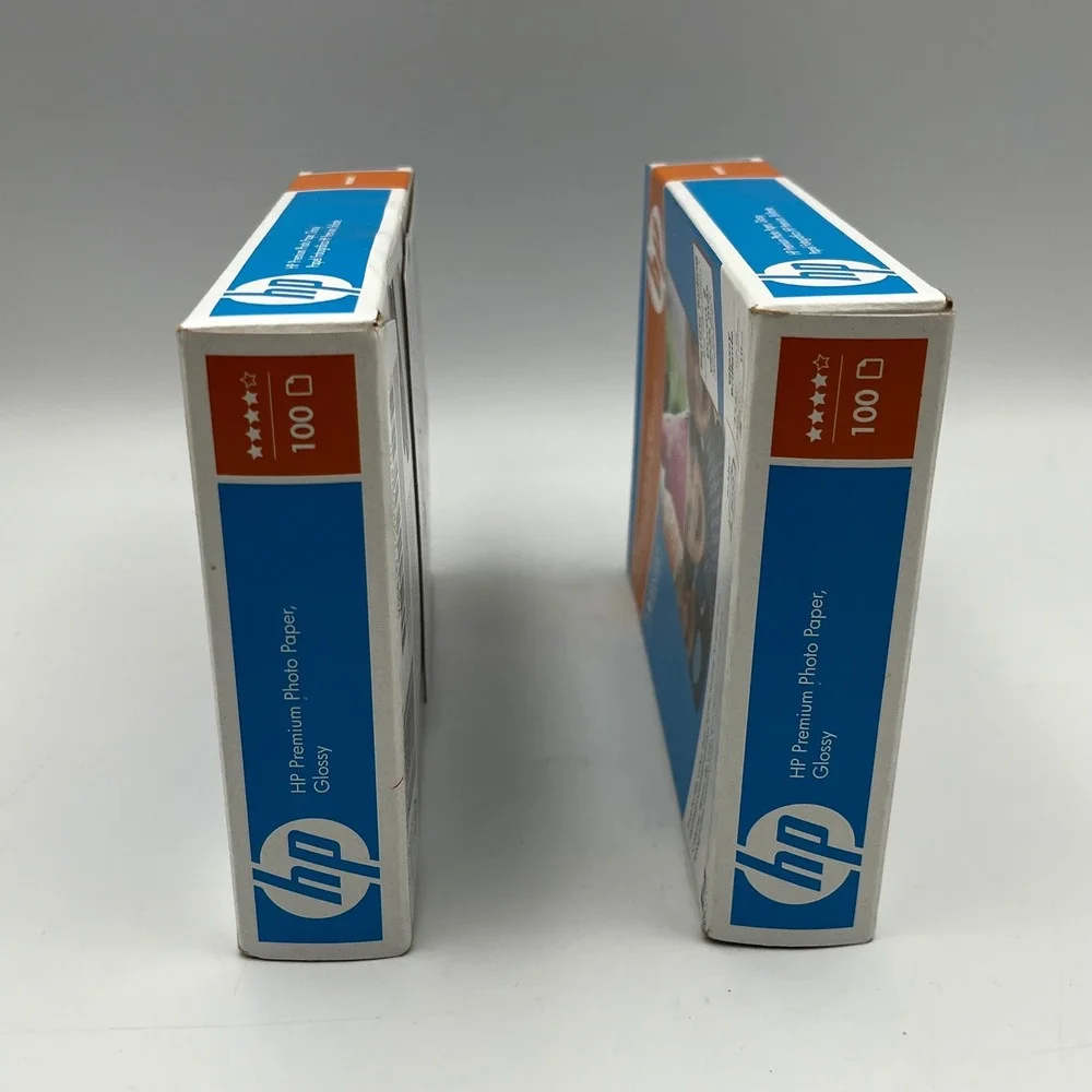 HP Premium Photo Paper 4x6 Glossy Inkjet 200 Sheets‎ Total 2 Packs Q1990A Sealed